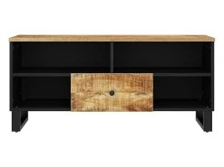Hot Móvel de TV 100x33x46 cm mangueira maciça/derivados madeira PT630823 Castanho