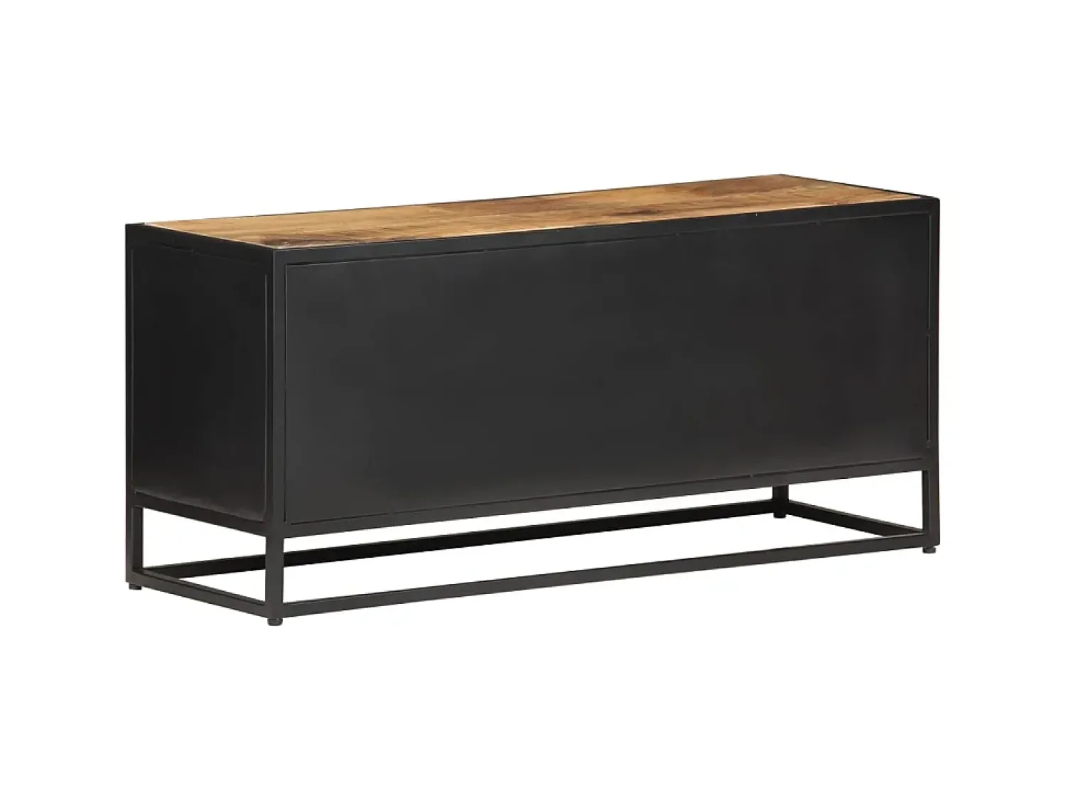 Móvel De Tv* Móvel de TV 90x30x40 cm mangueira áspera maciça e palha natural PT650910 Castanho