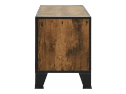 Clearance vidaxl Móvel de TV 105x36x47 cm metal e MDF rústico Castanho