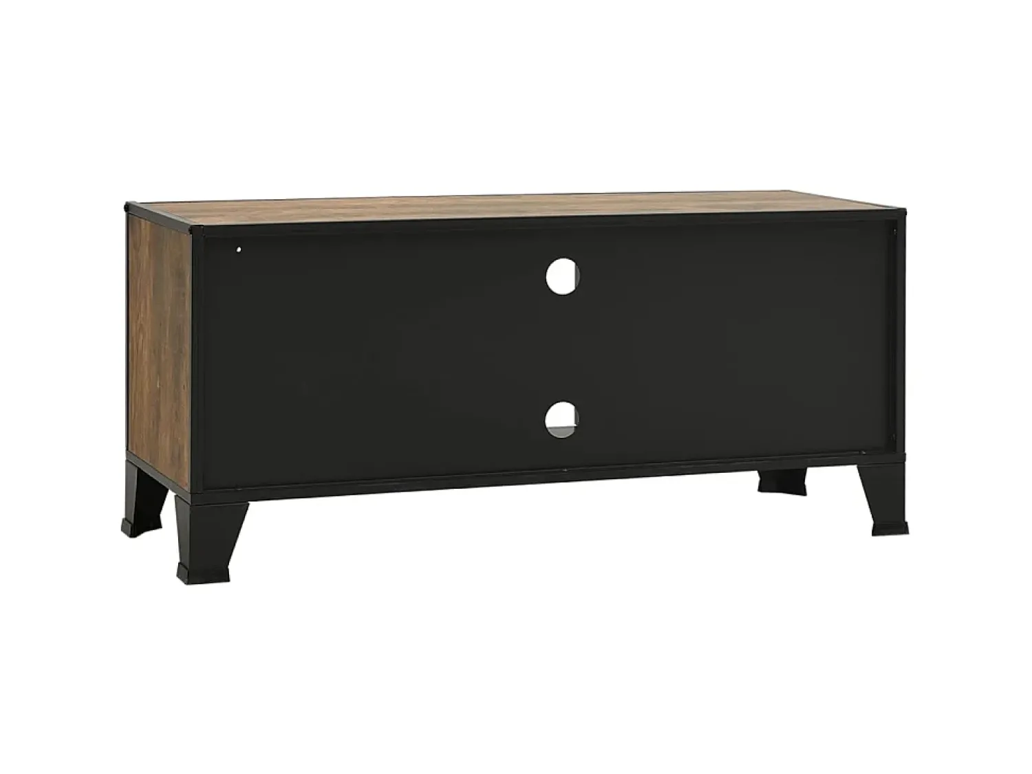 Clearance Móvel de TV 105x36x47 cm metal e MDF rústico PT648197 Castanho