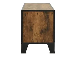 Clearance Móvel de TV 105x36x47 cm metal e MDF rústico PT648197 Castanho