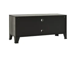 Móvel De Tv| Móvel de TV 105x36x47 cm metal e MDF PT276248 Cinzento