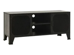 Móvel De Tv| Móvel de TV 105x36x47 cm metal e MDF PT276248 Cinzento