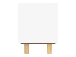 Móvel de TV 105x30x40 cm pinho maciço/vime natural PT182480^ Móvel De Tv
