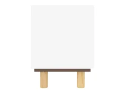Online Móvel de TV 80x30x40 cm pinho maciço/vime natural PT621948 Branco