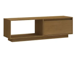 Móvel De Tv| Móvel de TV 110x30x33,5 cm pinho maciço mel PT740649 Castanho