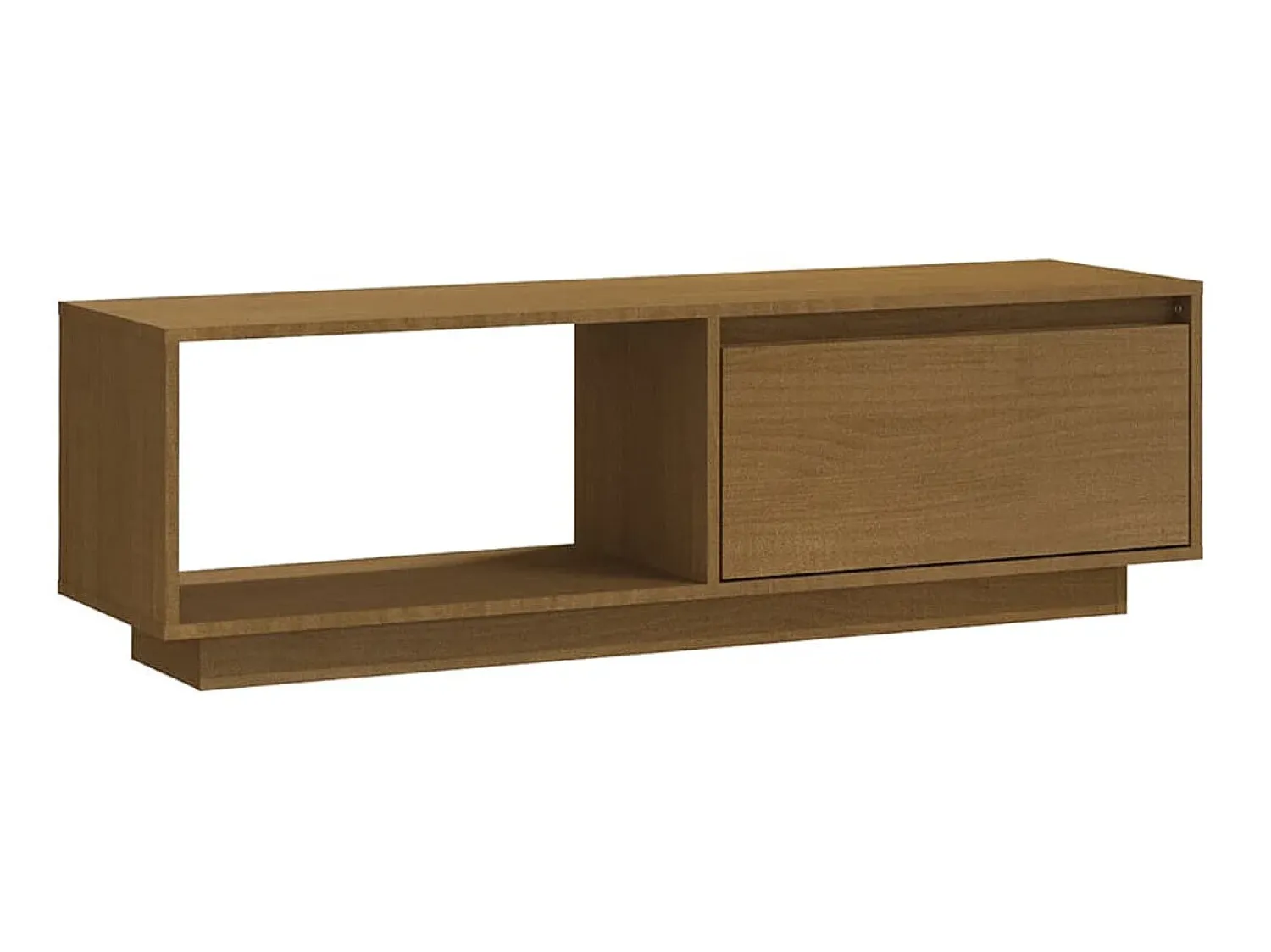 Móvel De Tv| Móvel de TV 110x30x33,5 cm pinho maciço mel PT740649 Castanho