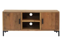Best Móvel de TV 110x35x48 cm pinho maciço PT639030 Castanho