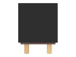 Móvel De Tv|vidaxl Móvel de TV 105x30x40 cm pinho maciço/vime natural Preto