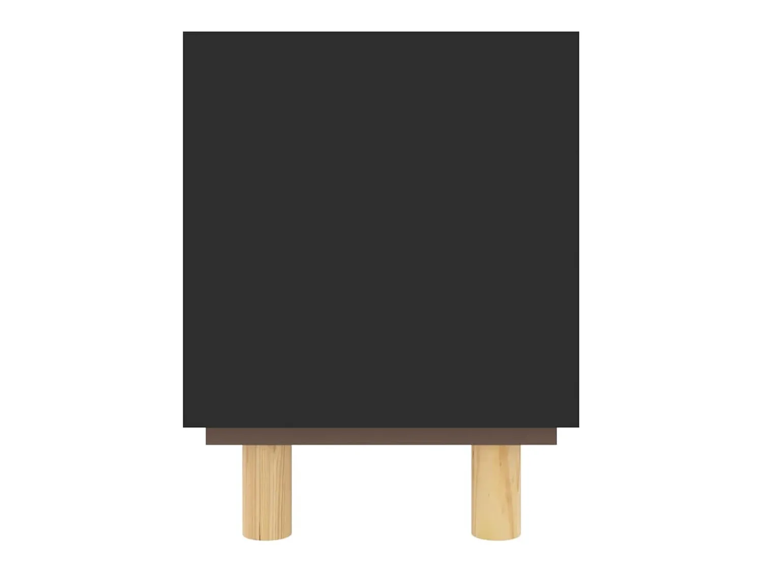 Móvel De Tv|vidaxl Móvel de TV 105x30x40 cm pinho maciço/vime natural Preto