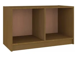 Discount vidaxl Móvel de TV 70x33x42 cm pinho maciço castanho mel Multicor