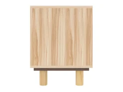 Móvel De Tv| Móvel de TV 105x30x40 cm pinho maciço/vime natural PT170680 Castanho