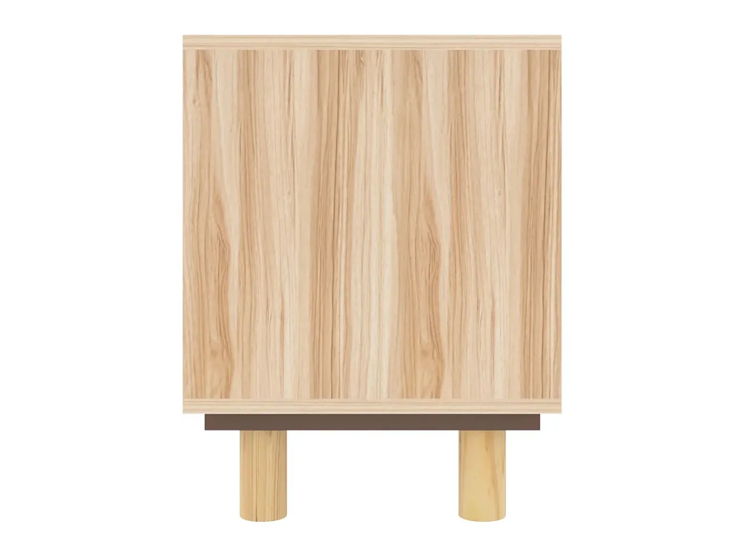 Móvel De Tv| Móvel de TV 105x30x40 cm pinho maciço/vime natural PT170680 Castanho