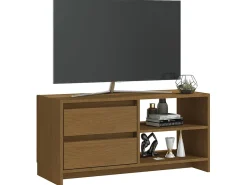 Móvel De Tv| Móvel de TV 80x31x39 cm pinho maciço mel PT611938 Castanho