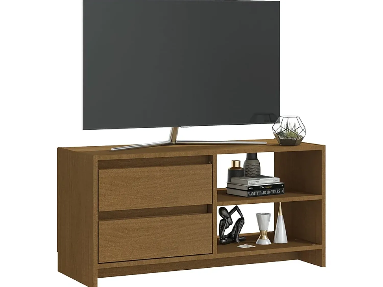 Móvel De Tv| Móvel de TV 80x31x39 cm pinho maciço mel PT611938 Castanho