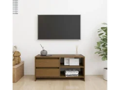 Móvel De Tv| Móvel de TV 80x31x39 cm pinho maciço mel PT611938 Castanho