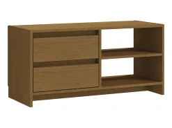 Móvel De Tv| Móvel de TV 80x31x39 cm pinho maciço mel PT611938 Castanho