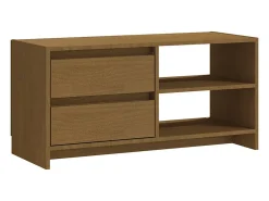 Móvel De Tv*vidaxl Móvel de TV 80x31x39 cm pinho maciço mel Castanho
