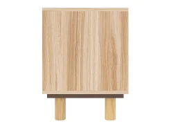 Móvel de TV 80x30x40 cm pinho maciço/vime natural PT391974^ Móvel De Tv