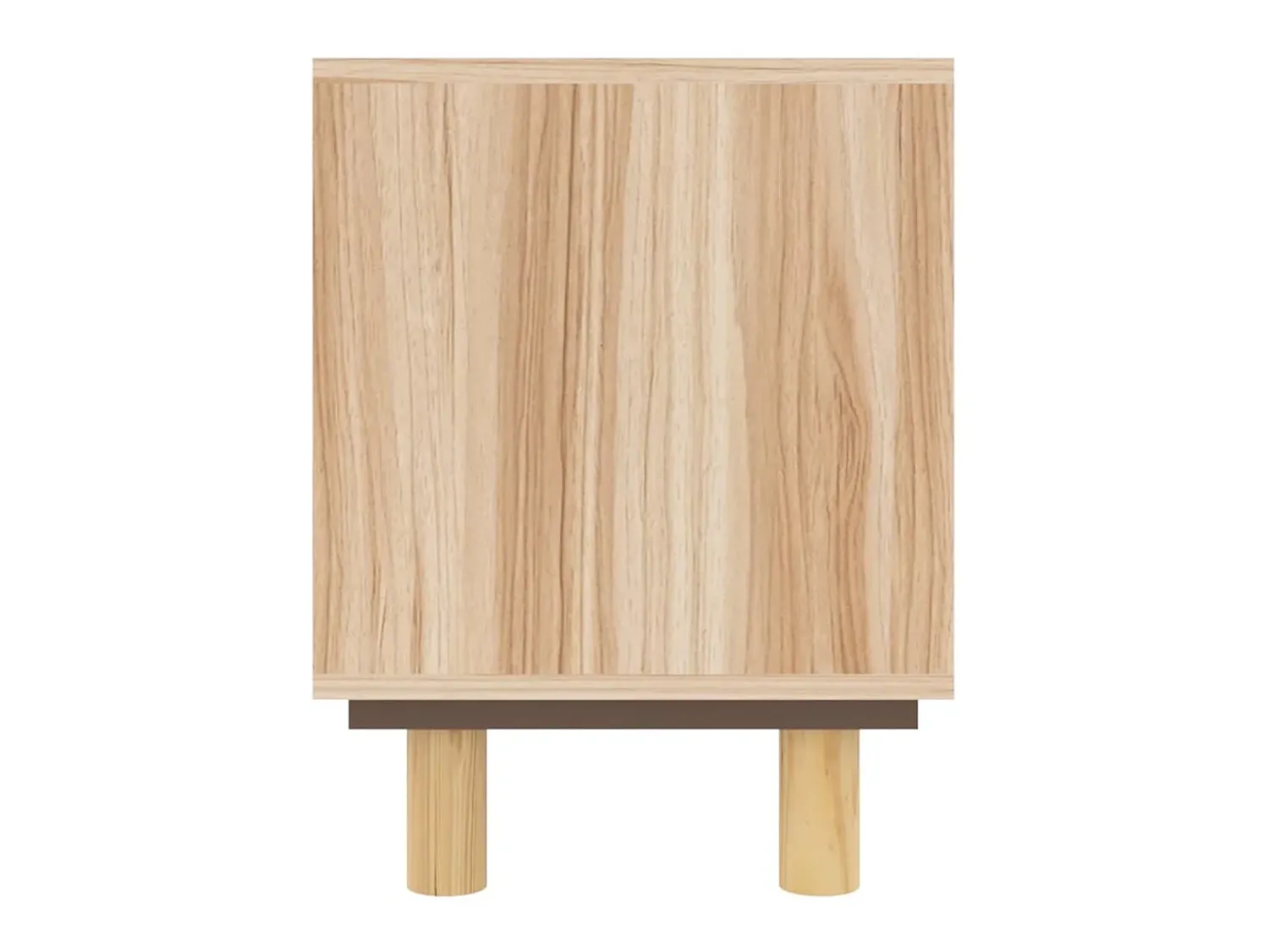 Móvel de TV 80x30x40 cm pinho maciço/vime natural PT391974^ Móvel De Tv
