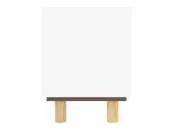 Móvel De Tv*vidaxl Móvel de TV 105x30x40 cm pinho maciço/vime natural Branco