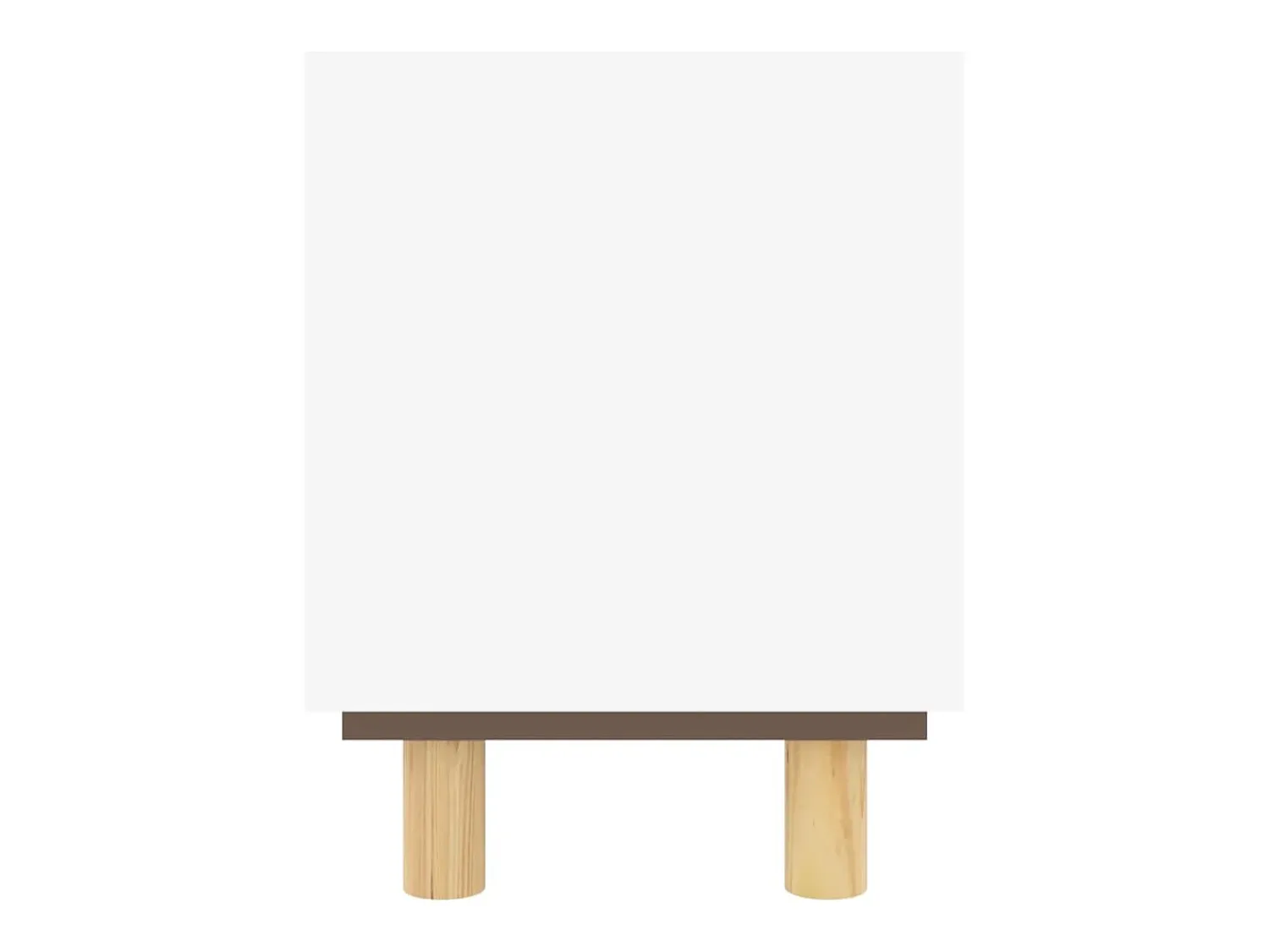 Móvel De Tv*vidaxl Móvel de TV 105x30x40 cm pinho maciço/vime natural Branco