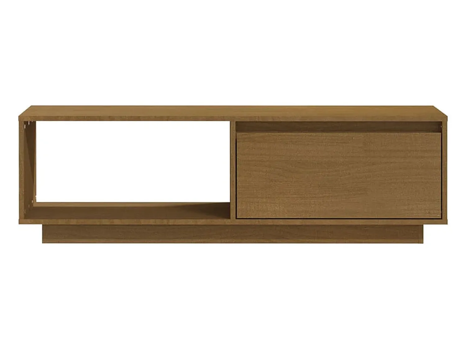 Móvel De Tv|vidaxl Móvel de TV 110x30x33,5 cm pinho maciço mel Castanho