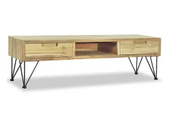 Móvel De Tv|vidaxl Móvel de TV 120x35x35 cm teca maciça Castanho