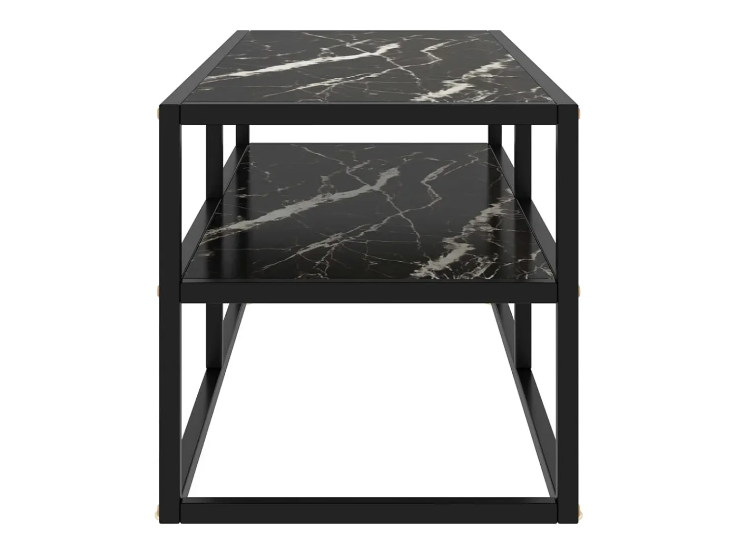 Sale Móvel de TV 100x40x40 cm vidro mármore PT974730 Preto