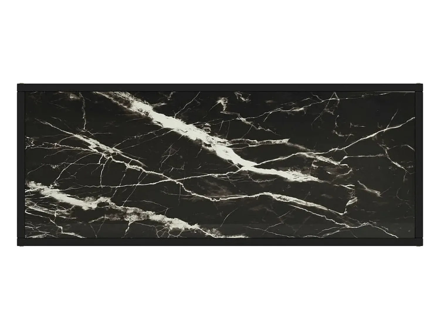 Sale Móvel de TV 100x40x40 cm vidro mármore PT974730 Preto