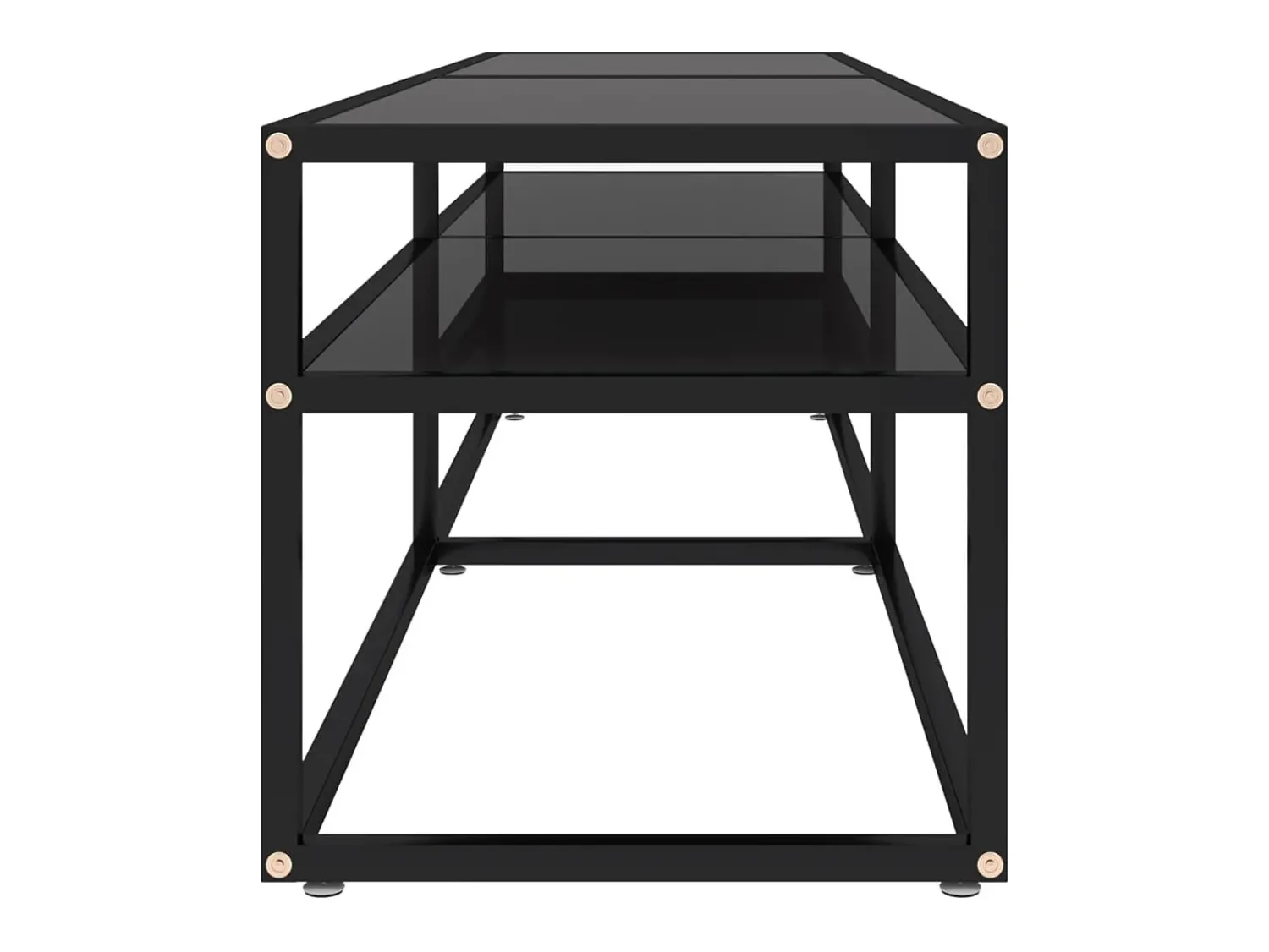Discount Móvel de TV 160x40x40,5 cm vidro temperado PT570310 Preto