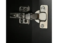 Móvel De Tv| Móvel de TV 190x38x48cm - Móvel com 4 Portas, Pés de Mesa Dourados, Design de Porta Ranhurada, Preto
