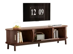 Móvel De Tv*ModernLuxe Móvel de TV 165x39,5x46cm - para televisores de até 65" - Castanho