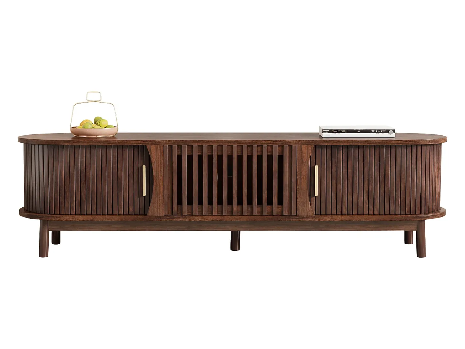 Móvel De Tv*ModernLuxe Móvel de TV 165x39,5x46cm - para televisores de até 65" - Castanho