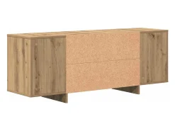 Móvel De Tv|vidaxl Móvel de TV 130x35x50cm derivados de madeira carvalho artisiano Natural escuro