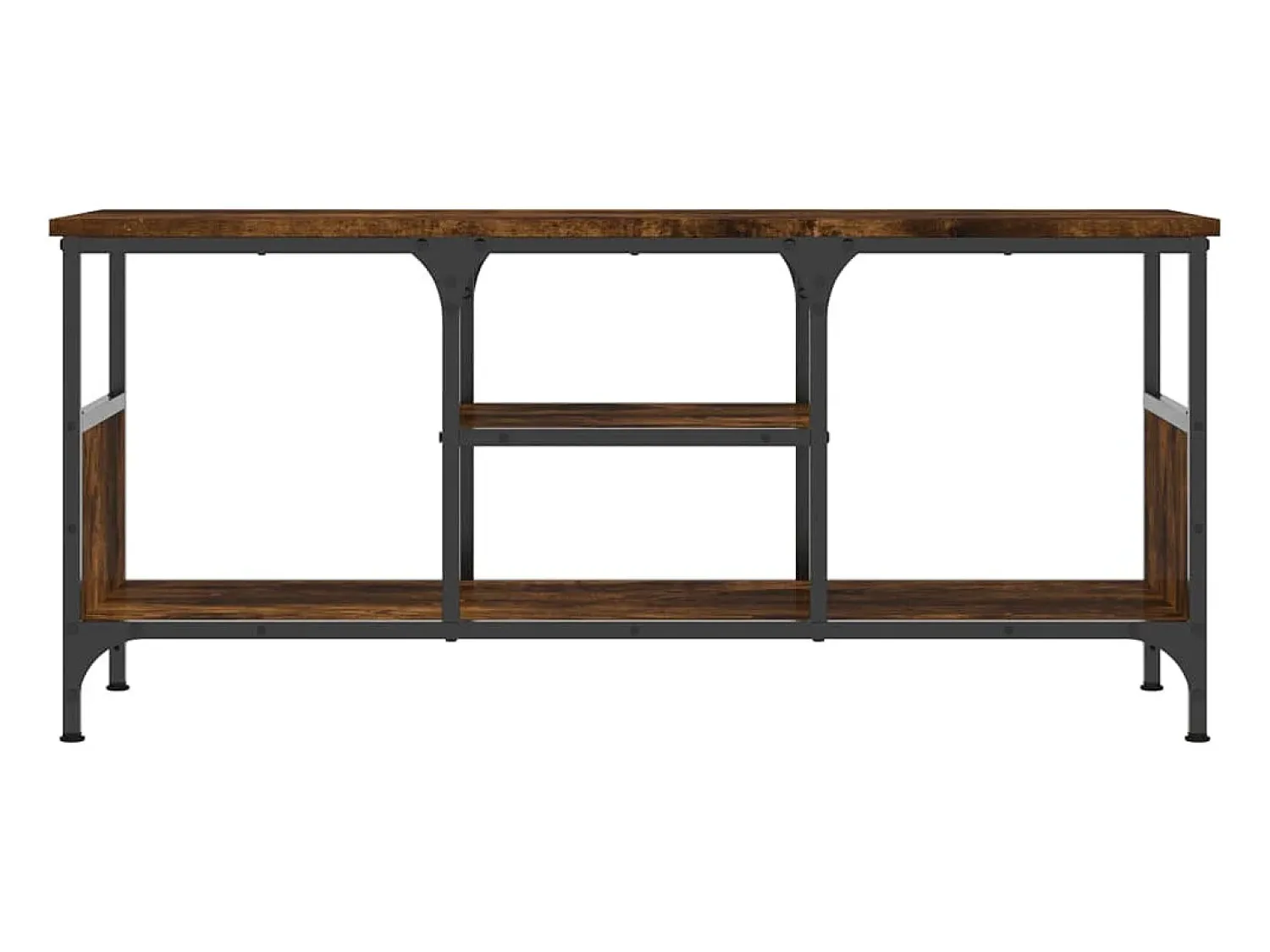 vidaxl Móvel de TV 100x35x45cm derivados madeira/ferro carvalho fumado^ Móvel De Tv