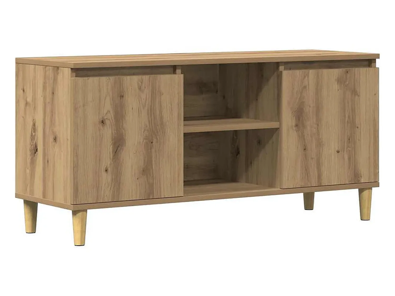 Móvel De Tv|vidaxl Móvel de TV 102x35x50cm derivados de madeira carvalho artisiano Castanho