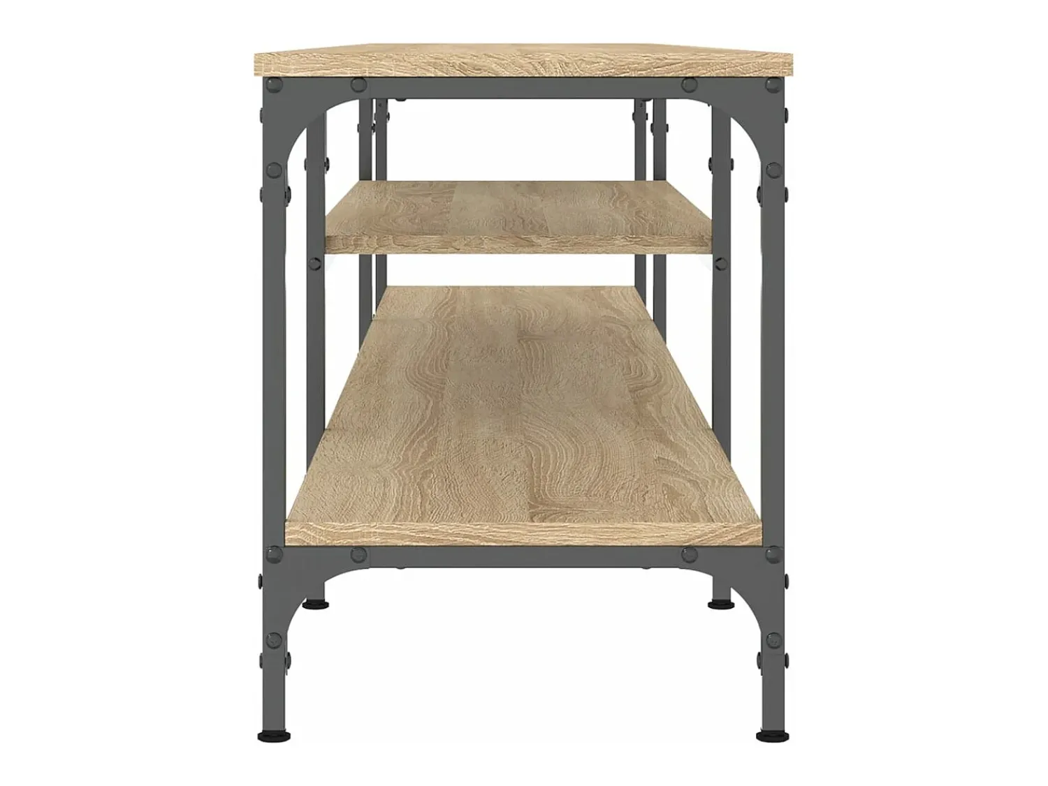 Móvel De Tv* Móvel de TV 201x35x45cm derivados madeira/ferro carvalho sonoma PT544488 Natural claro
