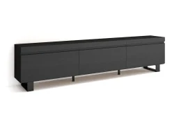 Móvel De Tv*Skraut Home Móvel de TV, 240x35x57cm, Design industrial, Preto