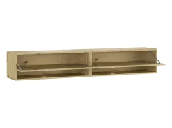 Online Skraut Home Móvel de TV, 180x34x30cm, LED, Estante para TV, Carvalho Bege