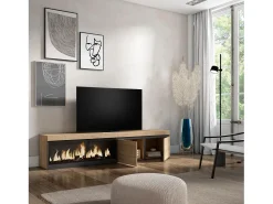 Móvel De Tv|Skraut Home Móvel de TV, 208x35x45cm, Para televisores até 80