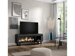 Skraut Home Móvel de TV, 158x35x57cm, Para televisores até 65