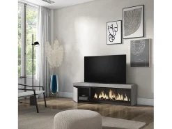 Skraut Home Móvel de TV, 158x35x45cm, Para televisores até 65