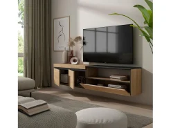 Skraut Home Móvel de TV, 200x35x45cm, Para televisores até 80