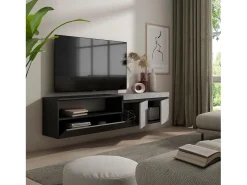 New Skraut Home Móvel de TV, 200x35x45cm, Para televisores até 80
