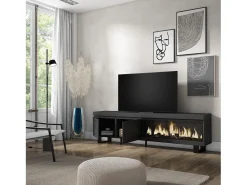 Skraut Home Móvel de TV, 208x35x57cm, Para televisores até 80