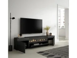 Skraut Home Móvel de TV, 200x35x45cm, Para televisores até 80