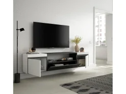 Skraut Home Móvel de TV, 200x45x35cm, Para televisores até 80