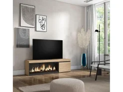 Skraut Home Móvel de TV, 158x35x45cm, Para televisores até 65