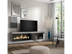 Móvel De Tv|Skraut Home Móvel de TV, 208x35x45cm, Para televisores até 80